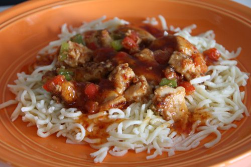 Sweet Tai Chili Noodles & Chicken